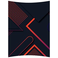 Gradient Geometric Shapes Dark Background Design Back Support Cushion by Vaneshart