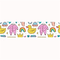 Baby Care Stuff Clothes Toys Cartoon Seamless Pattern Large Bar Mats by Vaneshart