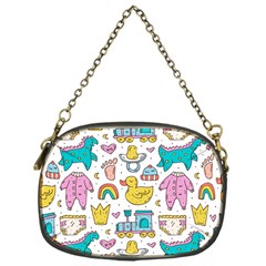 Baby Care Stuff Clothes Toys Cartoon Seamless Pattern Chain Purse (one Side) by Vaneshart