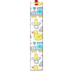 Baby Care Stuff Clothes Toys Cartoon Seamless Pattern Large Book Marks by Vaneshart