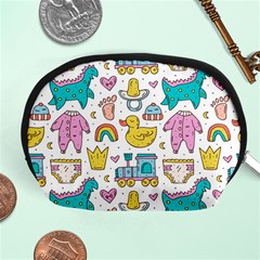 Baby Care Stuff Clothes Toys Cartoon Seamless Pattern Accessory Pouch (medium) by Vaneshart