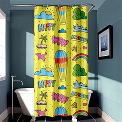 Travel Pattern Shower Curtain 36  X 72  (stall)  by Vaneshart