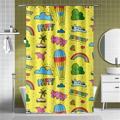 Travel Pattern Shower Curtain 48  X 72  (small)  by Vaneshart