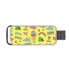 Travel Pattern Portable Usb Flash (two Sides) by Vaneshart