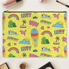 Travel Pattern Cosmetic Bag (xxxl) by Vaneshart