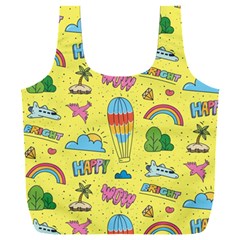 Travel Pattern Full Print Recycle Bag (xxxl)