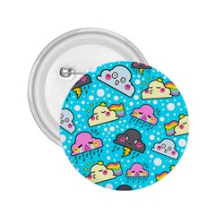 Cloud Seamless Pattern 2.25  Buttons