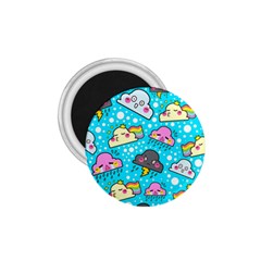 Cloud Seamless Pattern 1.75  Magnets