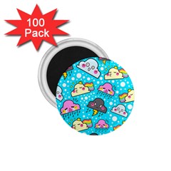 Cloud Seamless Pattern 1.75  Magnets (100 pack) 