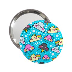 Cloud Seamless Pattern 2.25  Handbag Mirrors