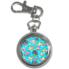 Cloud Seamless Pattern Key Chain Watches