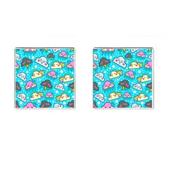 Cloud Seamless Pattern Cufflinks (Square)