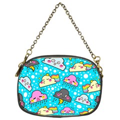 Cloud Seamless Pattern Chain Purse (One Side)