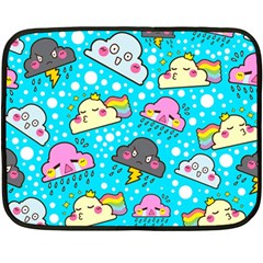 Cloud Seamless Pattern Double Sided Fleece Blanket (Mini) 