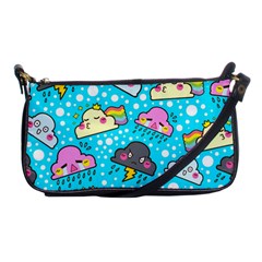 Cloud Seamless Pattern Shoulder Clutch Bag