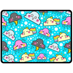 Cloud Seamless Pattern Fleece Blanket (Large) 