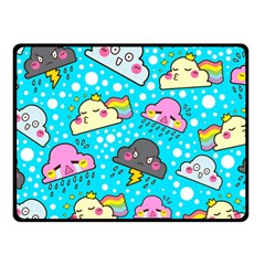 Cloud Seamless Pattern Fleece Blanket (Small)