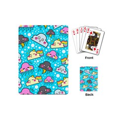 Cloud Seamless Pattern Playing Cards Single Design (Mini)