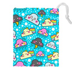 Cloud Seamless Pattern Drawstring Pouch (4XL)