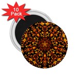 Round Frame Bees Honey Drops Insects Khokhloma Decor Summer Spring Themes 2.25  Magnets (10 pack)  Front