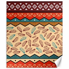 Ethnic Tribal Pattern Background Canvas 8  X 10  by Vaneshart