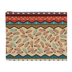 Ethnic Tribal Pattern Background Cosmetic Bag (xl)