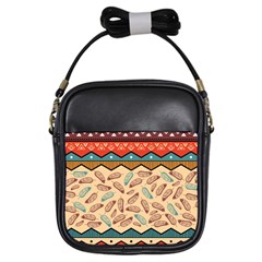 Ethnic Tribal Pattern Background Girls Sling Bag by Vaneshart