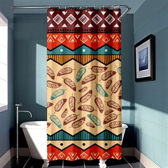 Ethnic Tribal Pattern Background Shower Curtain 36  X 72  (stall)  by Vaneshart