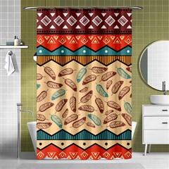 Ethnic Tribal Pattern Background Shower Curtain 48  X 72  (small)  by Vaneshart