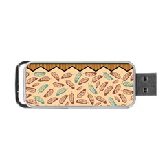 Ethnic Tribal Pattern Background Portable Usb Flash (one Side) by Vaneshart