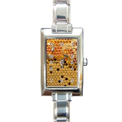 Top View Honeycomb Rectangle Italian Charm Watch by Vaneshart