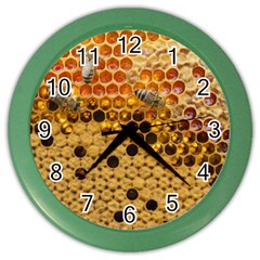 Top View Honeycomb Color Wall Clock by Vaneshart