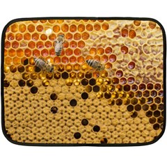 Top View Honeycomb Double Sided Fleece Blanket (mini)  by Vaneshart