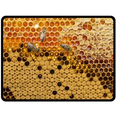 Top View Honeycomb Fleece Blanket (large)  by Vaneshart