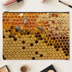 Top View Honeycomb Cosmetic Bag (xxxl) by Vaneshart