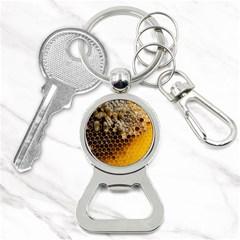 Honeycomb With Bees Bottle Opener Key Chain by Vaneshart