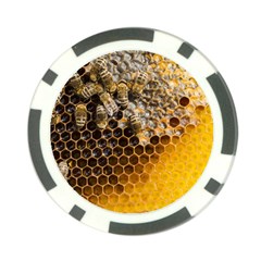 Honeycomb With Bees Poker Chip Card Guard by Vaneshart