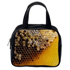 Honeycomb With Bees Classic Handbag (one Side) by Vaneshart