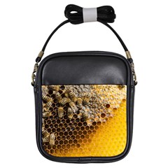 Honeycomb With Bees Girls Sling Bag by Vaneshart