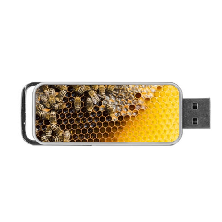 Honeycomb With Bees Portable USB Flash (One Side)