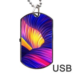 Abstract Antelope Pattern Background Dog Tag Usb Flash (one Side) by Vaneshart