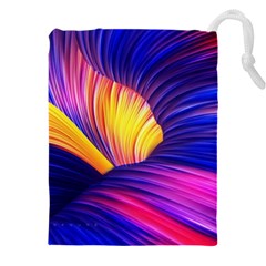 Abstract Antelope Pattern Background Drawstring Pouch (5xl)