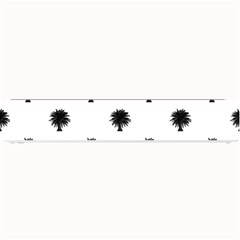 Black And White Tropical Print Pattern Small Bar Mats by dflcprintsclothing