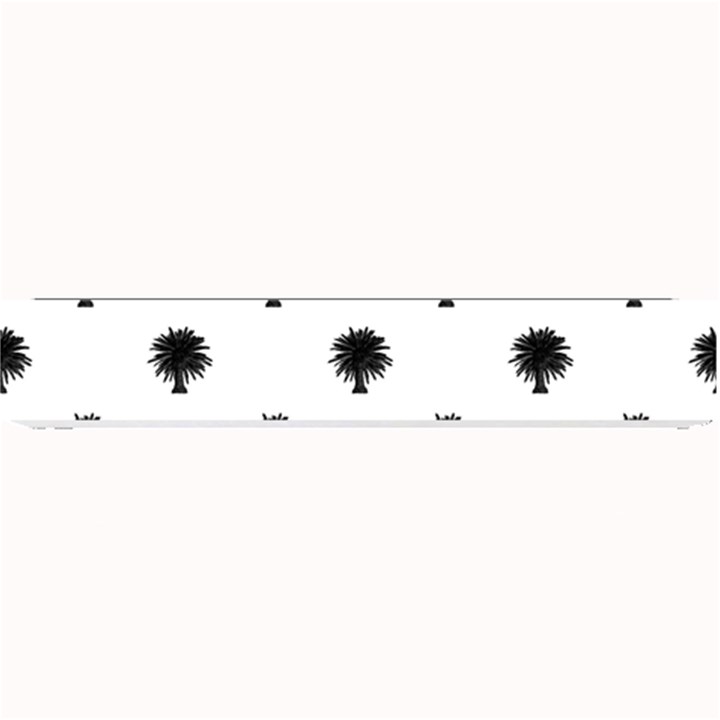 Black And White Tropical Print Pattern Small Bar Mats