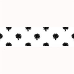 Black And White Tropical Print Pattern Large Bar Mats