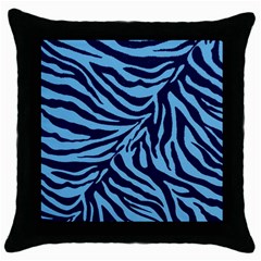 Zebra 3 Throw Pillow Case (black) by dressshop