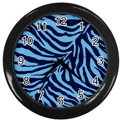 Zebra 3 Wall Clock (black) by dressshop