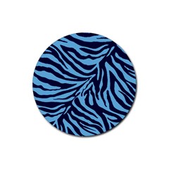 Zebra 3 Rubber Round Coaster (4 Pack)  by dressshop