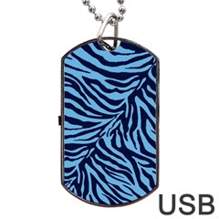 Zebra 3 Dog Tag Usb Flash (two Sides) by dressshop