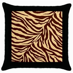 Zebra 2 Throw Pillow Case (black) by dressshop